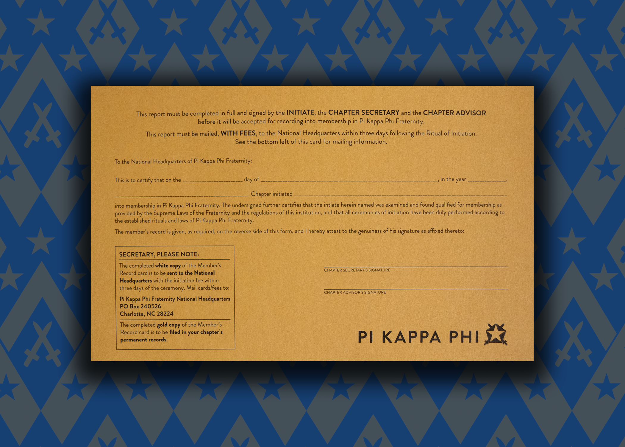 Gold Cards - Pack of 25